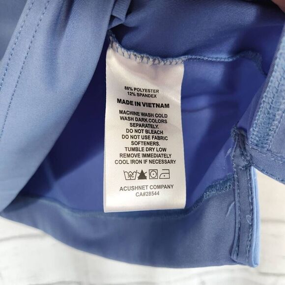 FootJoy FJ Mens Blue Athletic Fit Two Button Stretchy Golf Polo Shirt Size Large - Picture 11 of 11